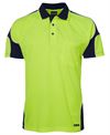 JBs - Hi Vis Short/Sleeve Arm Panel Polo