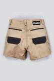 TRADIE MENS FLEX SLIM S/L SHORT