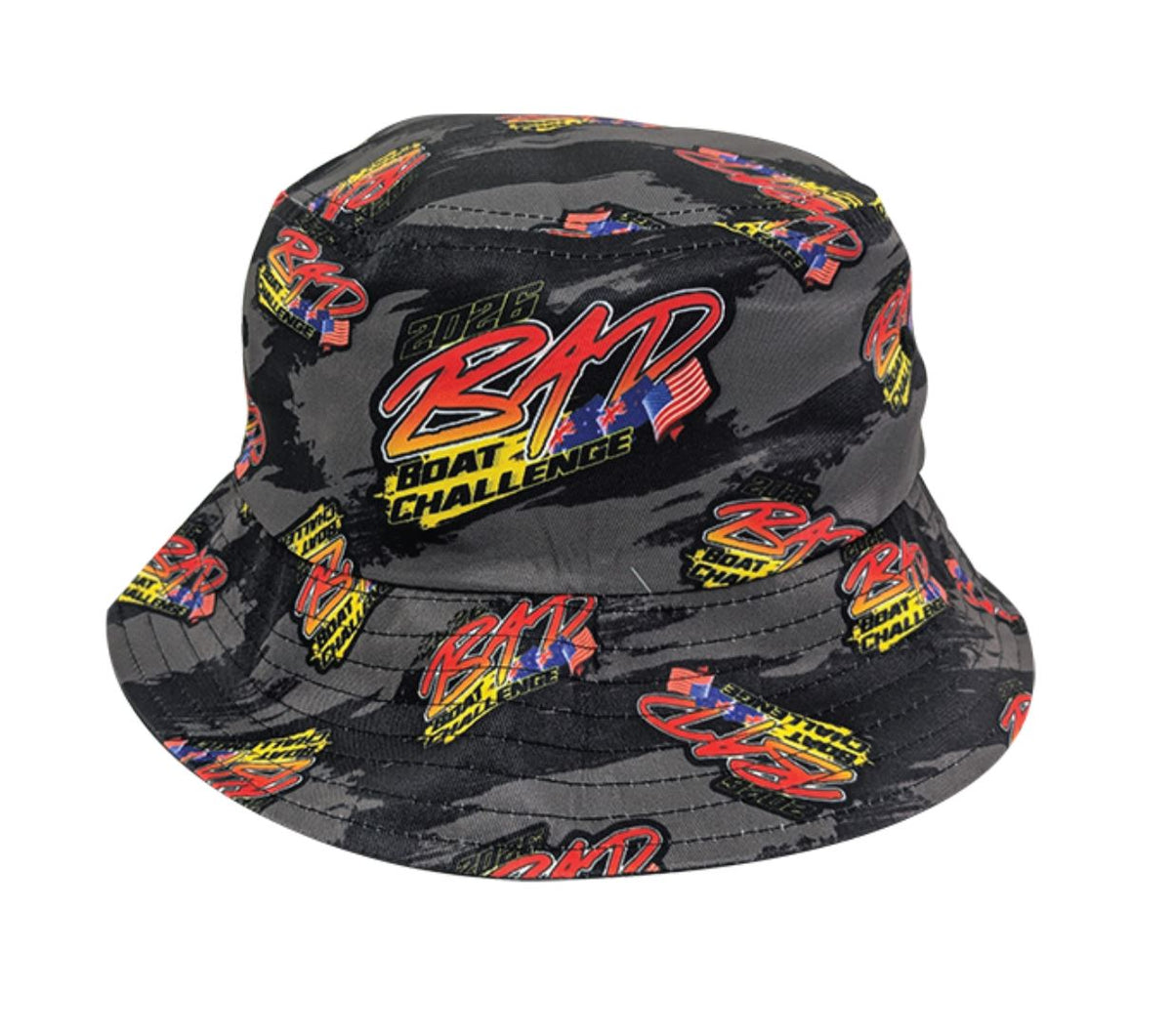 Bad Boats 2026 Sublimated Bucket Hat – Exposed Signage and Apparel