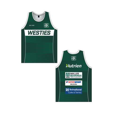 Mildura West Cricket Club Kids Warm Up Singlet