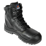 Black Zip Side L/U Safety Boot