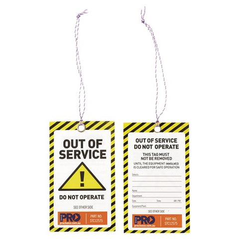 Out of Service Tags each